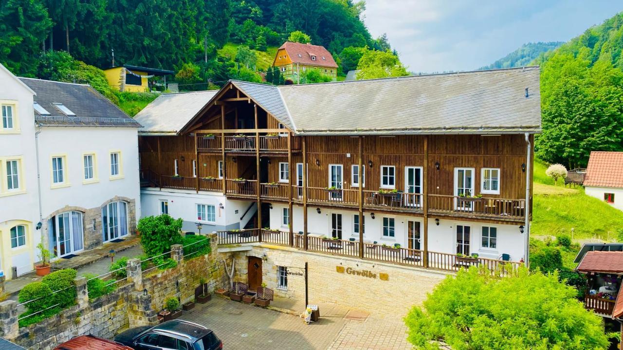 Hotel Erbgericht Bad Schandau Bagian luar foto